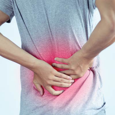 Man with Chronic Lower Back Pain