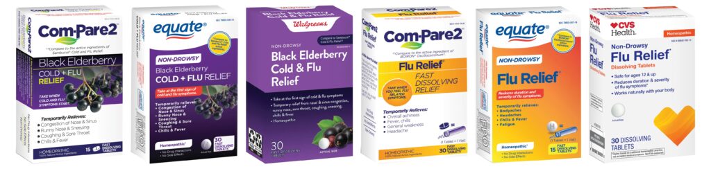 Black elderberry cold and flu products